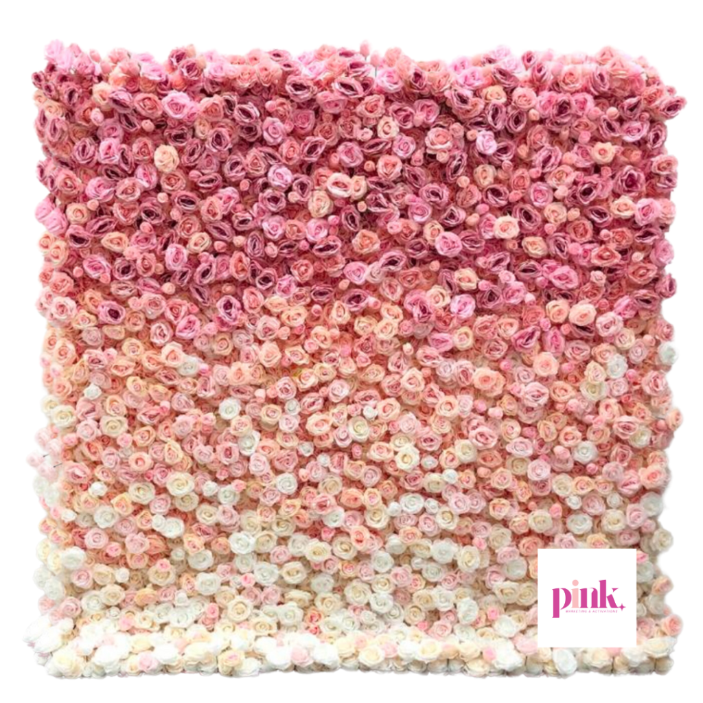 Pink Flamingle Flower Wall