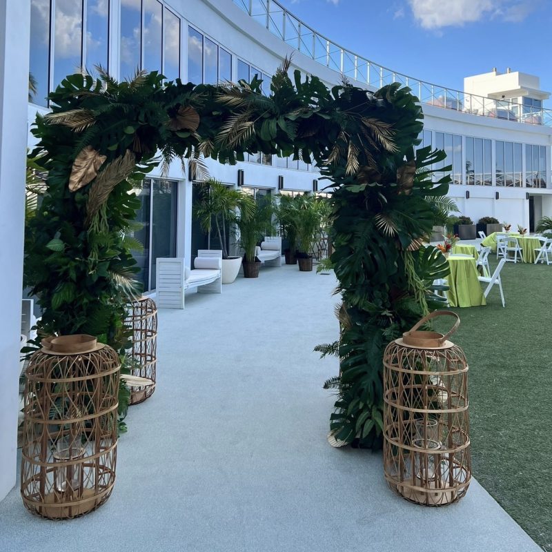 Tropical Greenery Arch