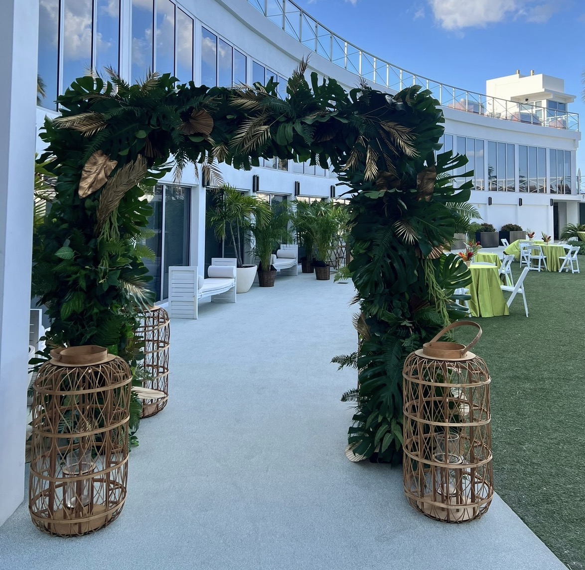 Tropical Greenery Arch