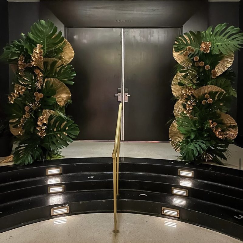 Custom Floral Columns