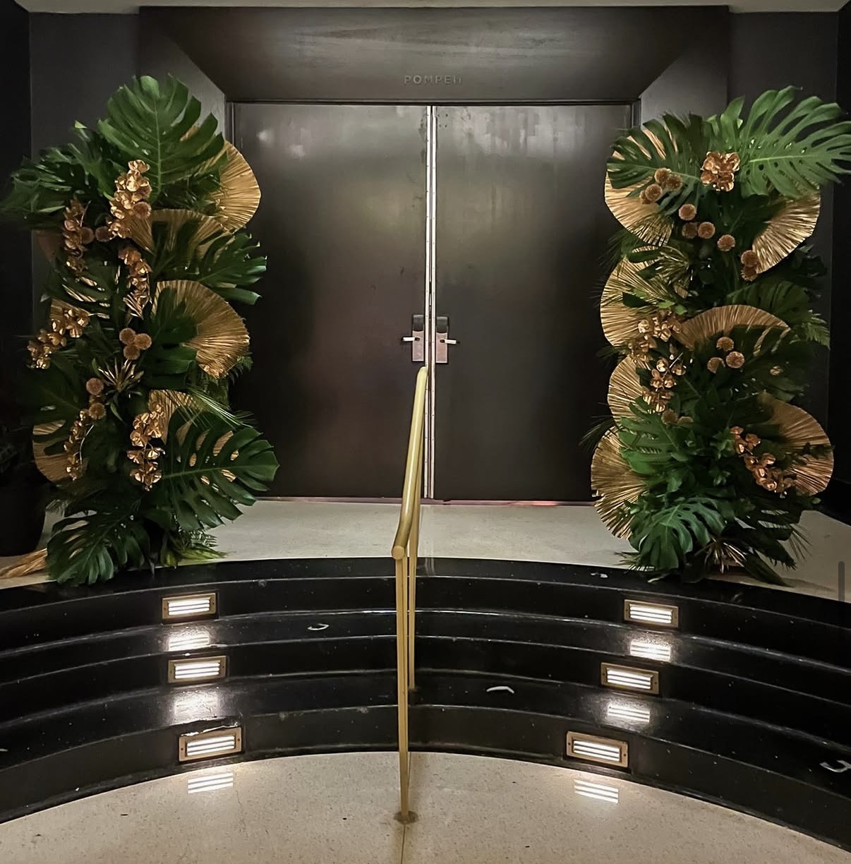 Custom Floral Columns